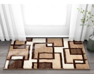 Photo 1 of Well Woven Ruby Imagination Squares Modern Contemporary Cream Geometric Blocks 2' x 3' Area Rug
