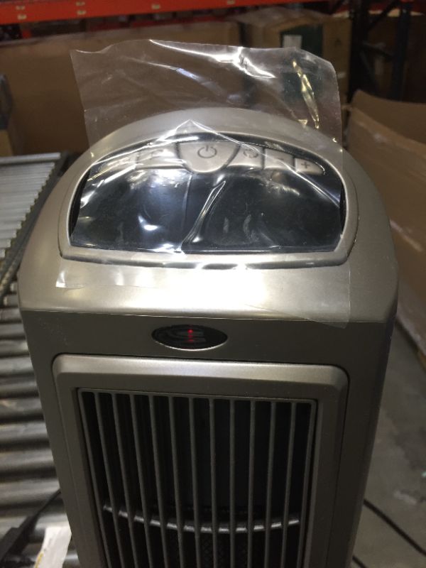 Photo 3 of Lasko 755320 Ceramic Space Tower Heater, 8.5?L x 7.25?W x 23?H, Silver
