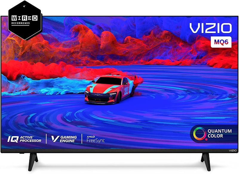 Photo 1 of VIZIO 43-Inch M-Series 4K UHD Quantum LED HDR Smart TV with Apple AirPlay and Chromecast Built-in, Dolby Vision, HDR10+, HDMI 2.1, Variable Refresh Rate, M43Q6-J04, 2021 Model SELLING FOR PARTS DAMAGED HEAVY CRACKING
