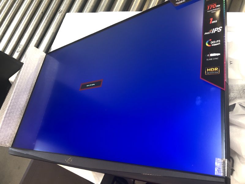 Photo 2 of ASUS ROG Strix 27” 1440P HDR Gaming Monitor (XG27AQ) - QHD (2560 x 1440), Fast IPS, 170Hz, 1ms, G-SYNC Compatible, Extreme Low Motion Blur Sync, Eye Care, HDMI DisplayPort USB 3.0 Hub, DisplayHDR 400
