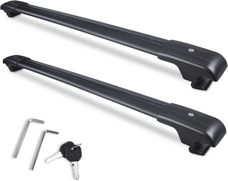 Photo 1 of Autekcomma Heavy Duty Roof Rack Crossbars Replacement for 2007-2022 Toyota 4Runner ,Anti-Corrosion ,Aircraft Aluminum Black Matte with Anti-Theft Locks . (ONLY FIT Original EXISTING Side Rail)
