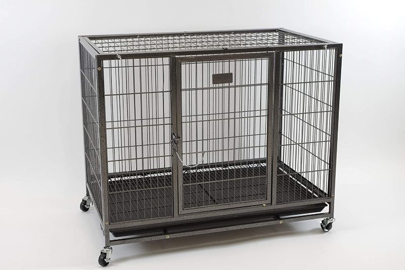Photo 1 of 37" Homey Pet Heavy Duty Metal Open Top Cage w/ Floor Grid, Casters and Tray
