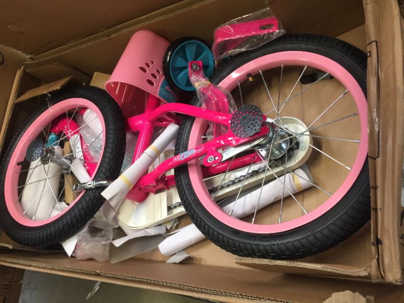 Photo 2 of Schwinn Elm Girls Bike for Toddlers and Kids, 12, 14, 16, 18, 20 inch wheels for Ages 2 Years and Up, Pink, Purple or Teal, Balance or Training Wheels, Adjustable Seat
