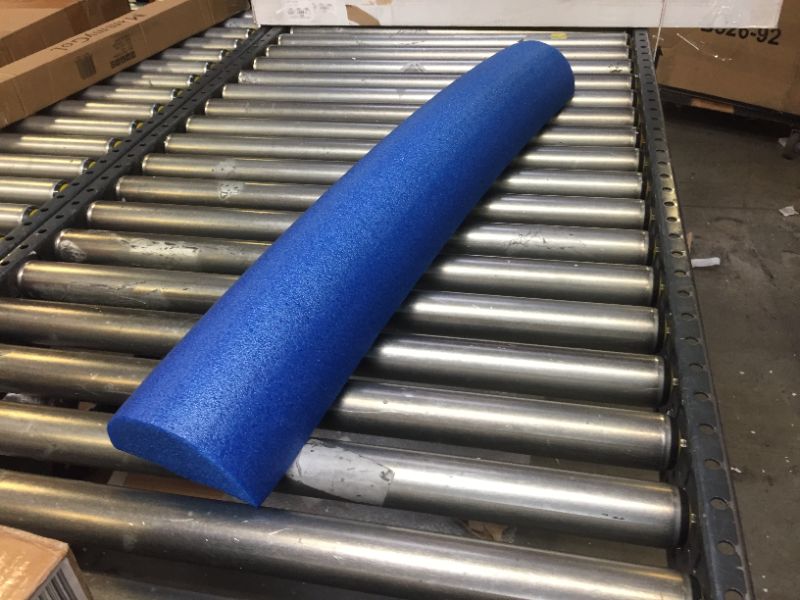 Photo 2 of CanDo 6 x 36 Half-Round Foam Roller, Blue ONE