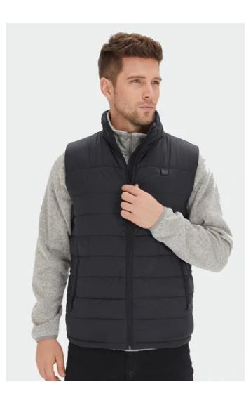 Photo 1 of HENNCHEE MEN'S HEATED VEST - BLACK - BATTERY NOT INCLUDED SIZE LARGE