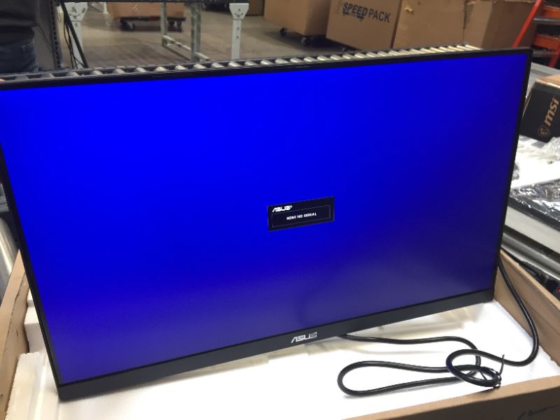 Photo 2 of ASUS VY279HE 24” Eye Care Monitor, 1080P Full HD, 75Hz, IPS, 1ms, Adaptive-Sync, Eye Care Plus, Color Augmentation, HDMI VGA, Frameless, VESA Wall Mountable
