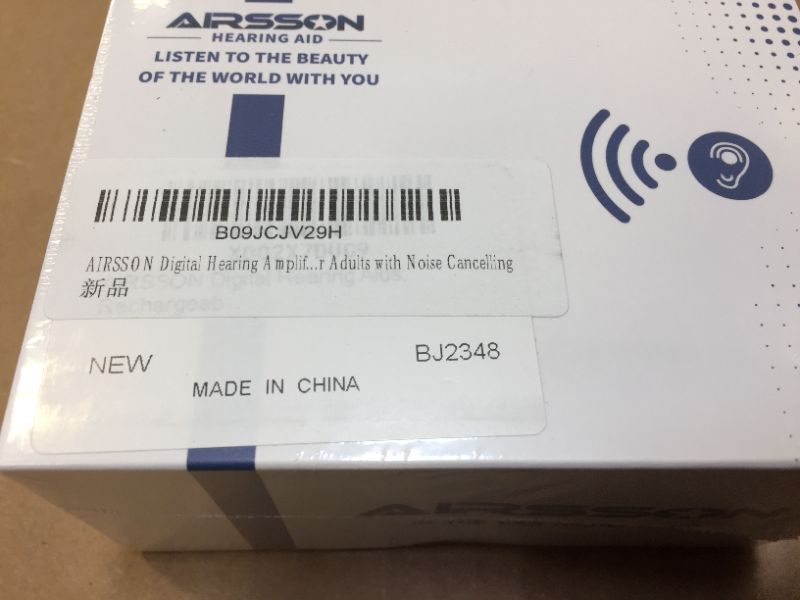 Photo 3 of ***BRAND NEW  FACTORY SEALED*** AIRSSON Digital Hearing Amplifiers: Rechargeable Hearing Aids for Seniors | Invisible Ear Aid Devices for Adults with Noise Cancelling
