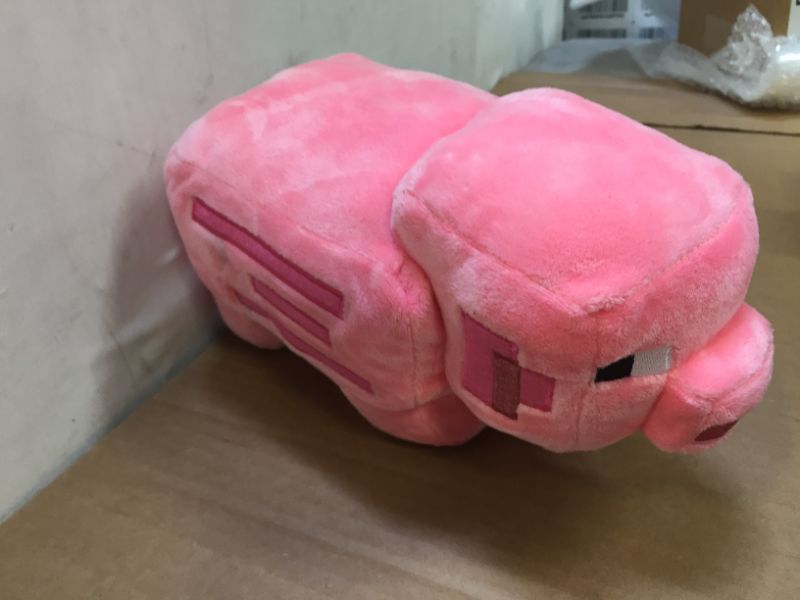 Photo 3 of Minecraft 8in Pig Plush--dirty washable--
