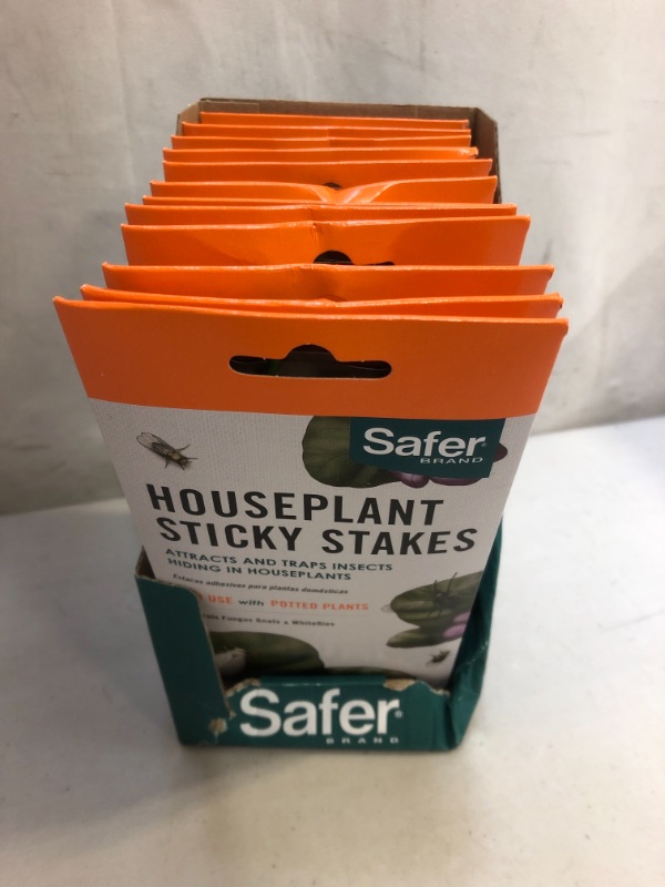 Photo 2 of Safer Brand House Plant Sticky Stakes 7 traps – 12 pack 
