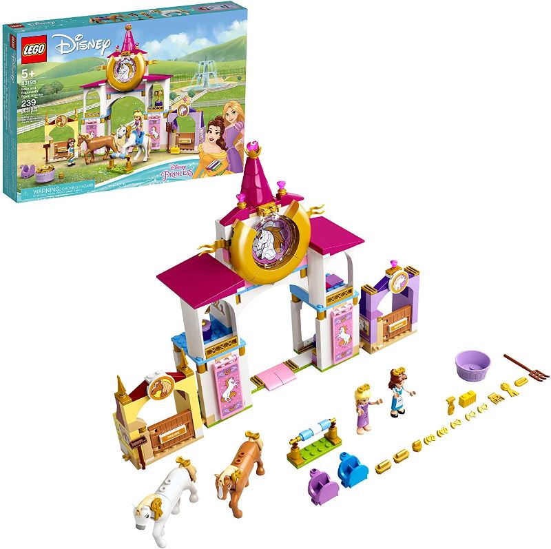 Photo 1 of LEGO Disney Belle and Rapunzel’s Royal Stables 43195 Building Kit; Great for Inspiring Imaginative, Creative Play (239 Pieces)
