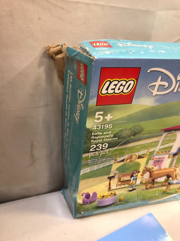 Photo 3 of LEGO Disney Belle and Rapunzel’s Royal Stables 43195 Building Kit; Great for Inspiring Imaginative, Creative Play (239 Pieces)
