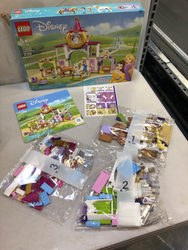 Photo 2 of LEGO Disney Belle and Rapunzel’s Royal Stables 43195 Building Kit; Great for Inspiring Imaginative, Creative Play (239 Pieces)
