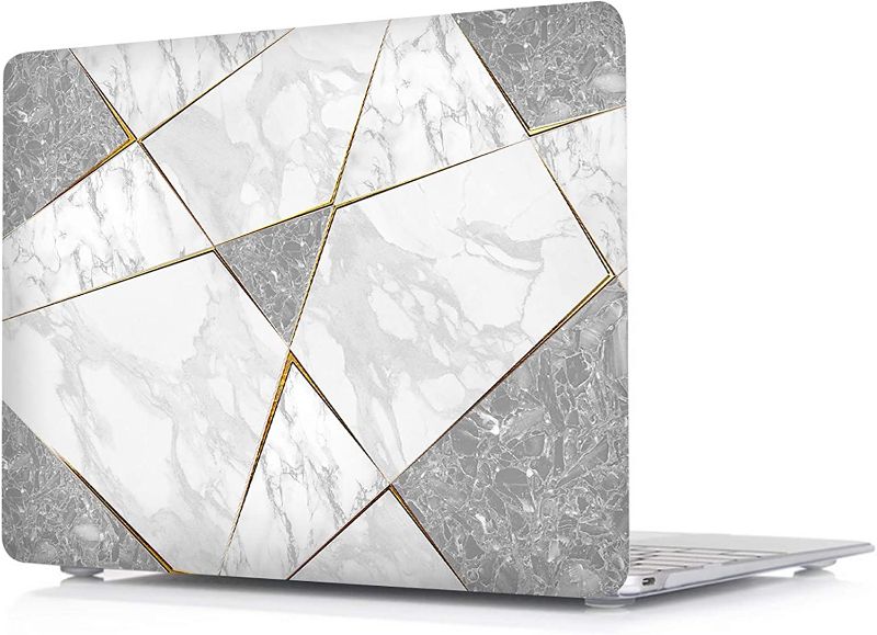 Photo 1 of Valkit MacBook Air 13 inch Case 2010-2017 Release A1369 A1466, Plastic Hard Shell Case Only Compatible with Apple Mac Air 13 inch, Grey White Marble
