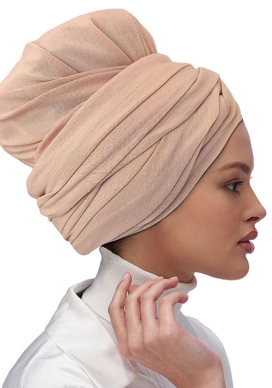 Photo 1 of Knit Head Wraps for Women Headwraps for Black Women Stretch Head Scarf Soft Hair Scarf (Snow bud1)
