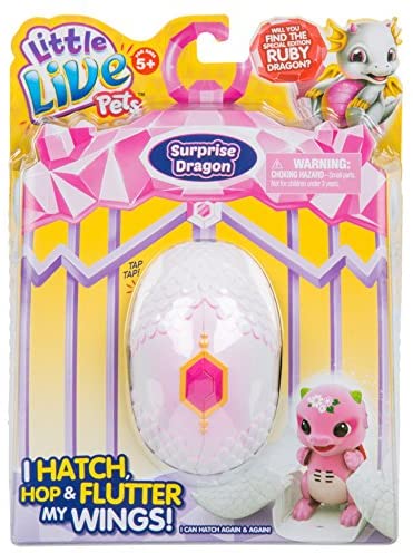 Photo 1 of Little Live Pets S1 Dragon Single Pack Childrens Toy, Purple/Pink
