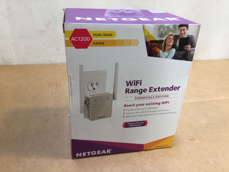 Photo 1 of  NETGEAR AC1200 Wi-Fi Range Extender Essentials Edition EX6120-100NAS
--brand new factory sealed---