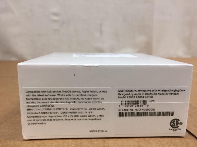 Photo 6 of Apple AirPods Pro (Brand New Factory Sealed)