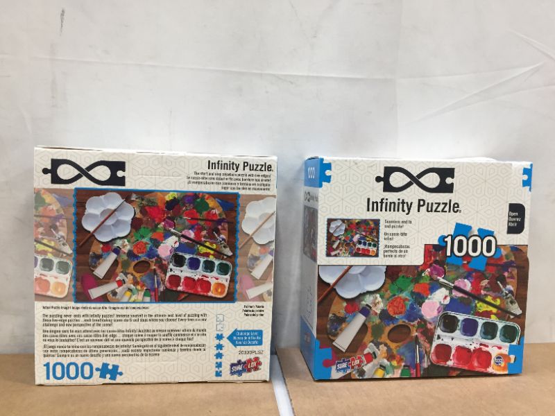 Photo 1 of 2 pack infinity puzzle 1000 puzzle 