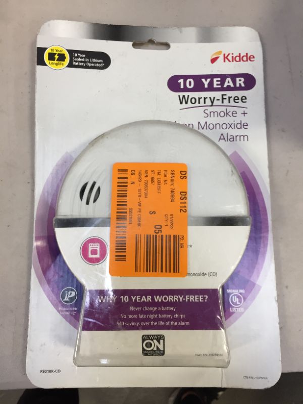 Photo 2 of 10-Year Worry Free Smoke & Carbon Monoxide Detector, Lithium Battery Powered with Photoelectric Sensor and Voice Alarm