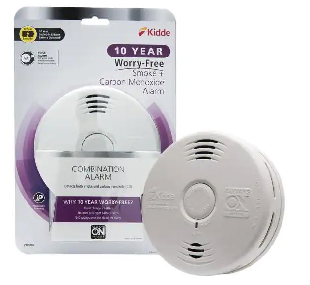 Photo 1 of 10-Year Worry Free Smoke & Carbon Monoxide Detector, Lithium Battery Powered with Photoelectric Sensor and Voice Alarm