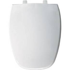 Photo 1 of Church 1240205-000 Bemis Eljer Emblem Plastic Elongated Toilet Seat, White