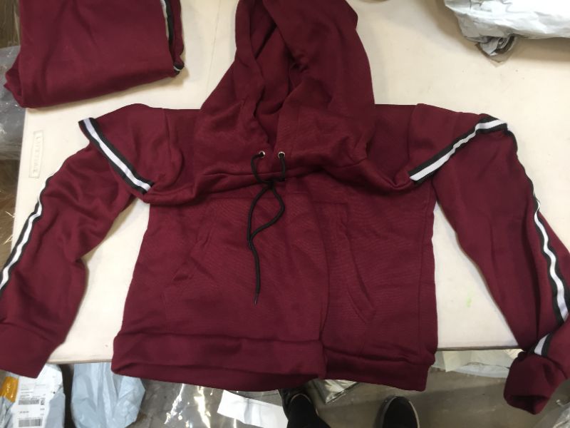 Photo 1 of BURGUNDY SWEAT SUIT SIZE XS