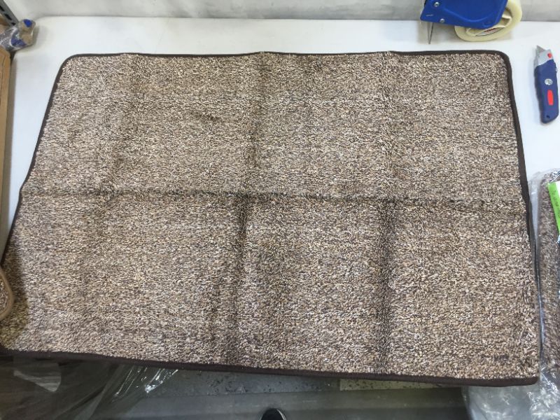 Photo 1 of BROWN SPECKLED BATHROOM RUG 34"X 23"