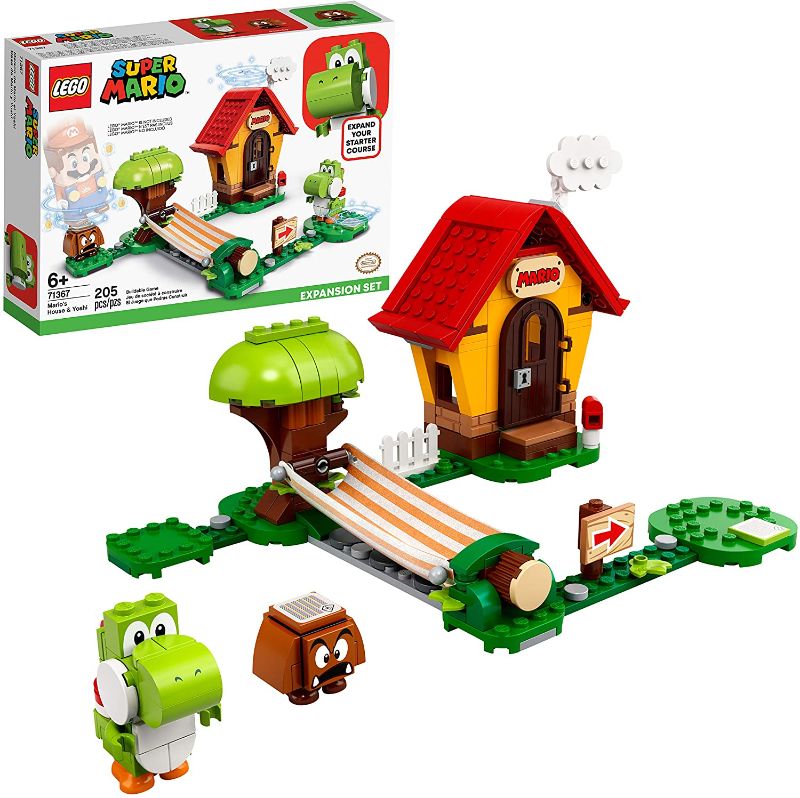 Photo 1 of LEGO Super Mario Mario’s House & Yoshi Expansion Set 71367 Building Kit, Collectible Toy to Combine with The Super Mario Adventures with Mario Starter Course (71360) Set (205 Pieces)