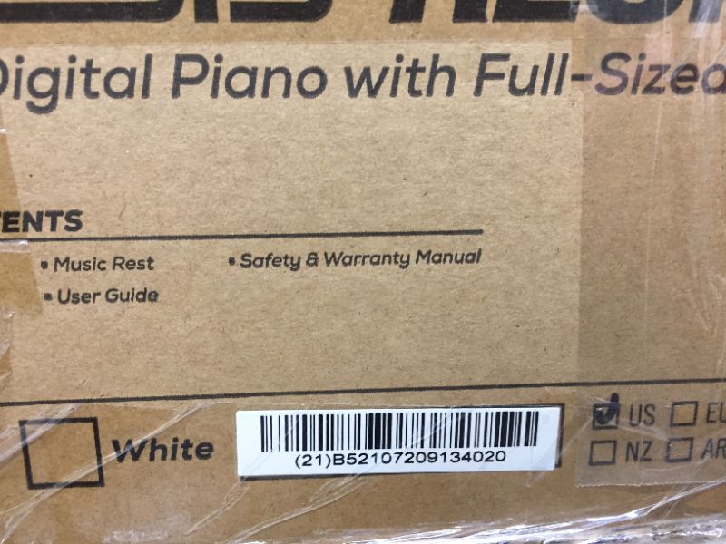 Photo 13 of BOX DAMAGED  BUT ITEM ARE GOOD CONDITION (BRAND NEW OPEN FOR PICTURE,PRODUCT GOOD CONDITION & ALL PARTS COMPLETE)Alesis Recital – 88 Key Digital Piano Keyboard with Semi Weighted Keys, 2x20W Speakers, 5 Voices, Split, Layer and Lesson Mode, FX and Piano L