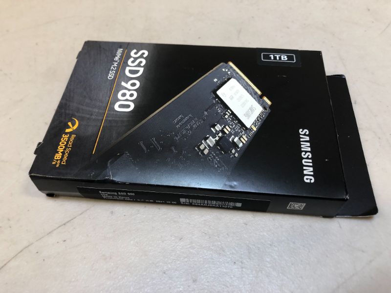 Photo 5 of (Band New Factory Sealed)SAMSUNG 980 M.2 2280 1TB PCI-Express 3.0 x4, NVMe 1.4 V-NAND MLC Internal Solid State Drive (SSD) MZ-V8V1T0B/AM
