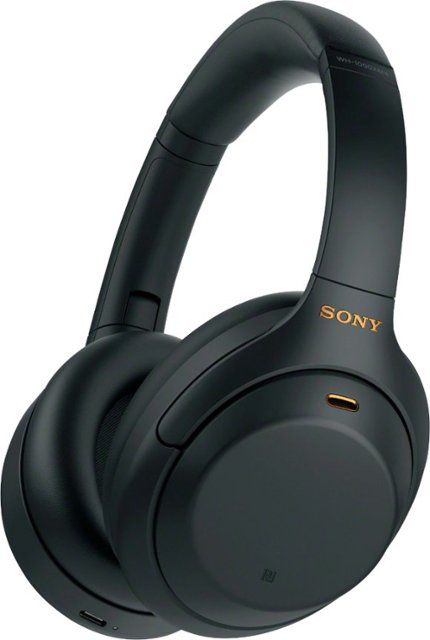 Photo 1 of Sony - WH-1000XM4 Wireless Noise-Cancelling Over-the-Ear Headphones - Black
