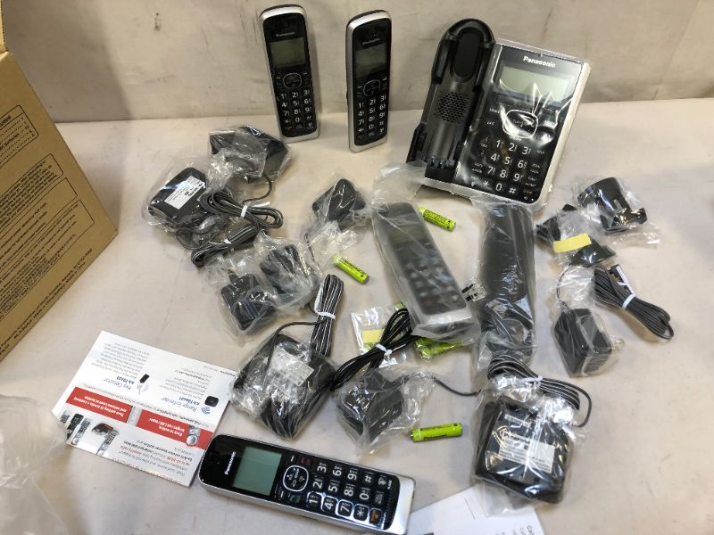 Photo 1 of Panasonic KX-TGF675 HD LINK2CELL Cordless Telephone with Digital Answering Machine  5 Handsets (BOX OPEN FOR PICTURE)