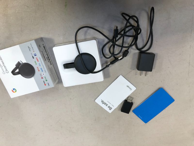 Photo 2 of Brand New Google Chromecast 3rd Gen Streaming Media Player - Charcoal
