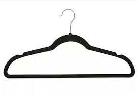 Photo 1 of AmazonBasics Velvet Suit Clothes Hangers, 100-Pack, Black
