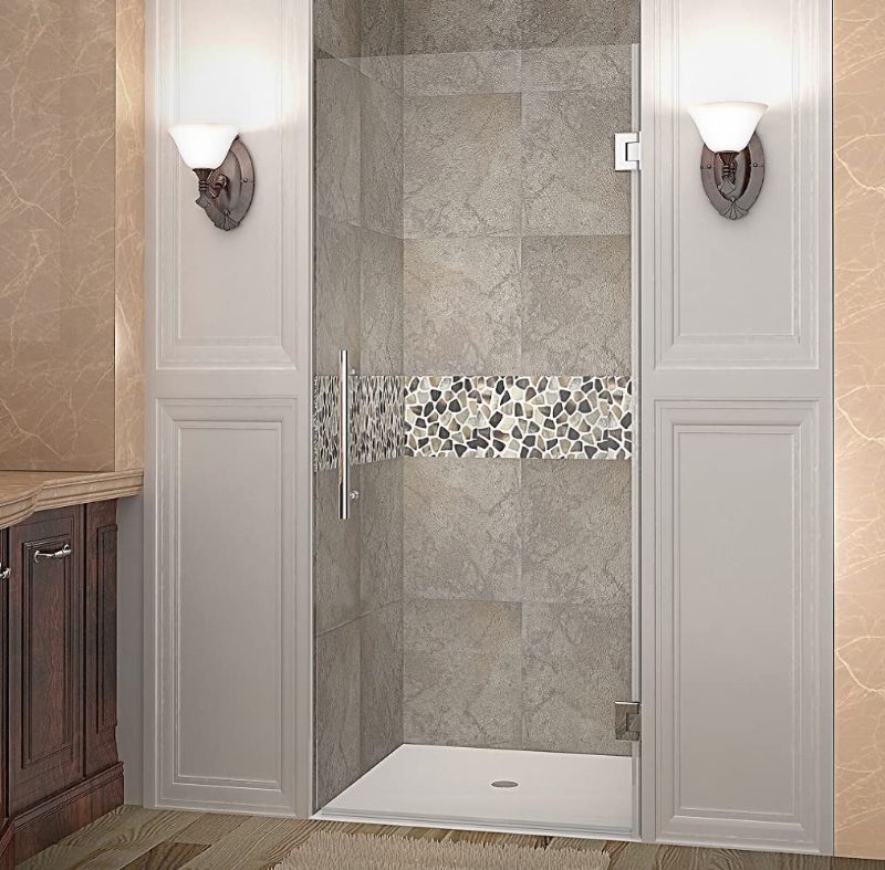 Photo 1 of Aston Cascadia SDR995 35" x 72" Completely Frameless Hinged Shower Door, Polished Chrome
