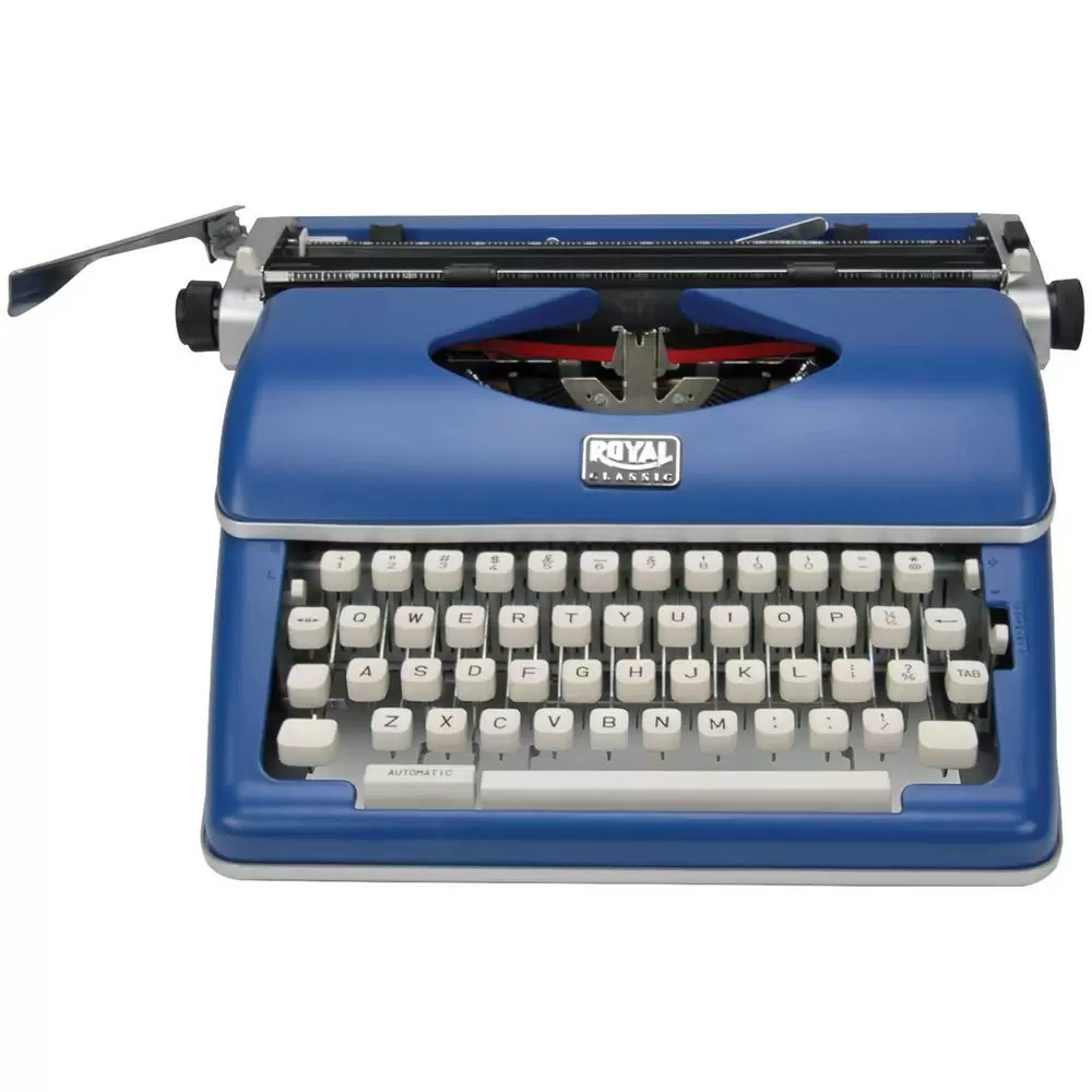 Photo 1 of  Royal Classic Manual Typewriter, Blue