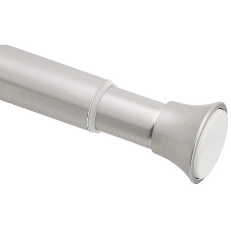 Photo 1 of Basics Shower Curtain Tension Rod 54 90 Nickel

