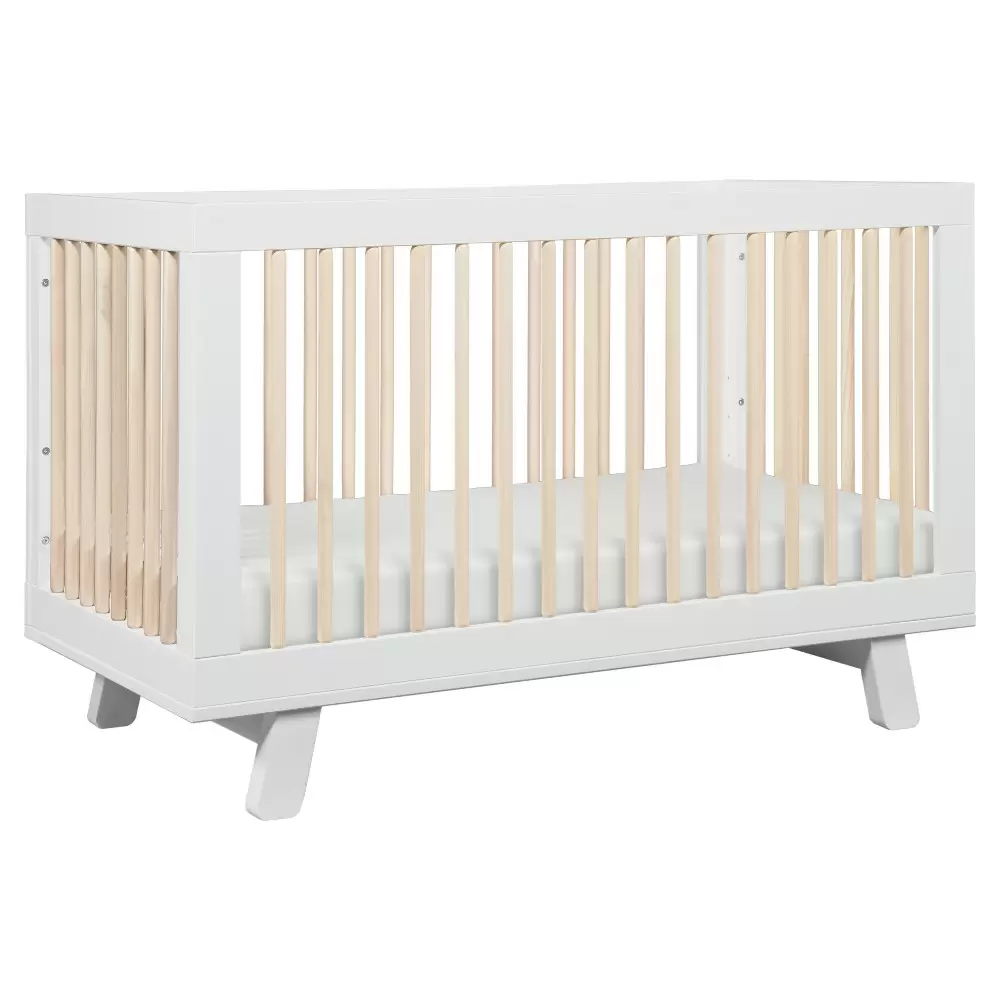 Photo 1 of  Babyletto Hudson 3-in-1 Convertible Crib, Greenguard Gold Certified - White/Wash

