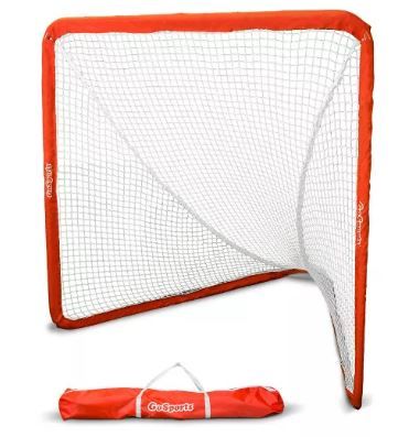 Photo 1 of GoSports Regulation 6 X 7 Foot Foldable Steel Framed Lacrosse Goal Net with Portable Carry Travel Case For All Level Competition