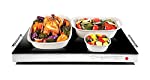 Photo 1 of Chefman Electric Warming Tray with Adjustable Temperature Control, Perfect For Buffets, Restaurants, Parties, Events, Home Dinners, Glass Top Large 21" x 16" Surface Keeps Food Hot - Black