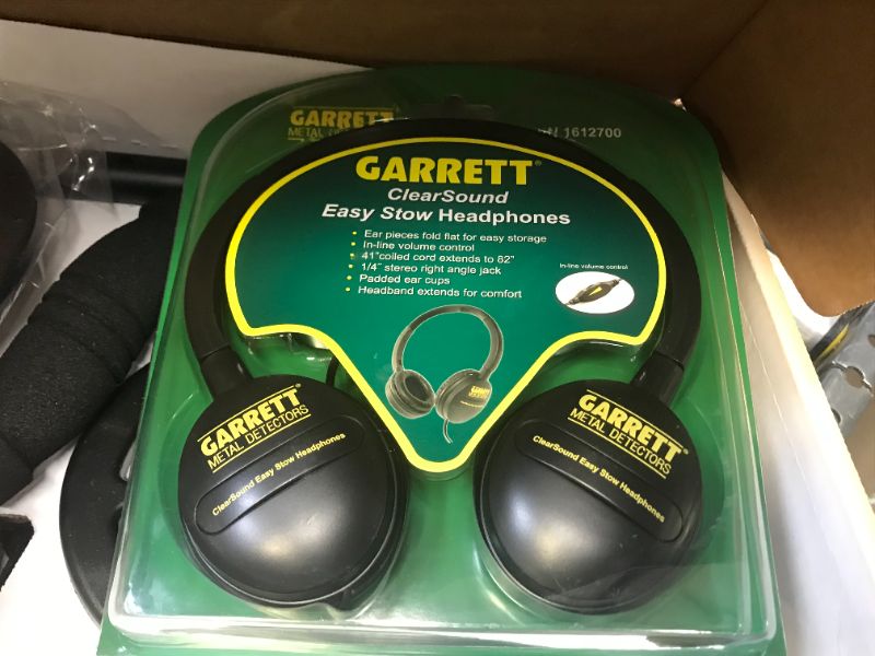 Photo 1 of Garrett ACE 300 Metal Detector with Waterproof Coil and Headphone Plus Accessories