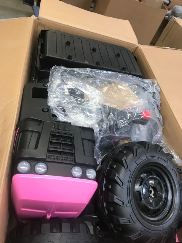 Photo 2 of Ktaxon 12V Battery Powered Kids Ride On Tractor Toy Agricultural Vehicle with Rear Bucket Pink
(( OPEN BOX ))
** MISSING ACCESSORIES & HARDWARE **