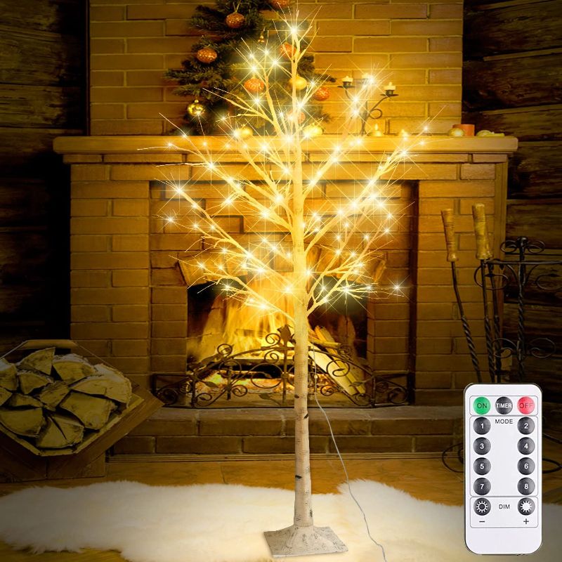 Photo 1 of 6Feet Birch Tree with Lights - 8 Modes Dimmable Fairy Lights with Remote 160 LEDs Warm White Wedding Festival Party Christmas Decorations for Home, Plug and Base Included
(( MISSING ACCESSORIES ))