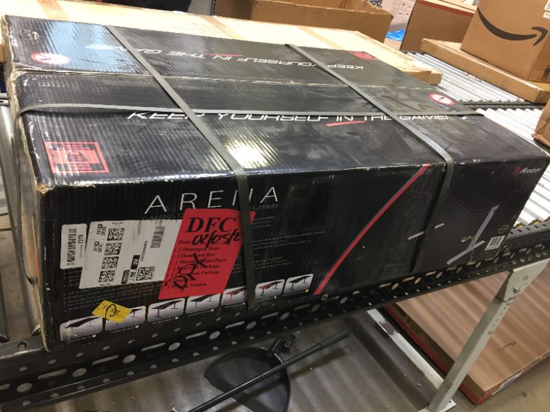 Photo 2 of Arozzi Arena 63"W Gaming Desk, Pure Black
[[ FACTORY SEALED ]]