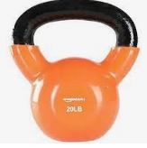 Photo 1 of Basics Vinyl Kettlebell 20 Lbs Orange Sporting Goods