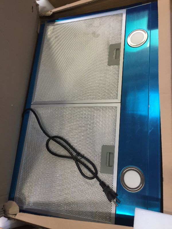 Photo 1 of Cosmo 5U30 30-in Under-Cabinet Range Hood 250-CFM with Ducted/ Ductless Convertible Top/ Back Duct, Slim Kitchen Over Stove Vent LED Light, 3 Speed Exhaust Fan, Reusable Filter