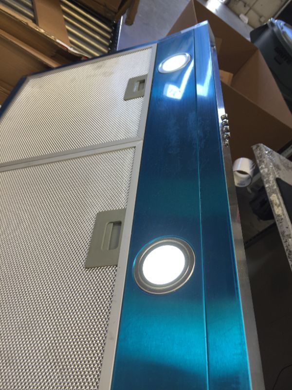 Photo 1 of Cosmo 5U30 30-in Under-Cabinet Range Hood 250-CFM with Ducted/ Ductless Convertible Top/ Back Duct, Slim Kitchen Over Stove Vent LED Light, 3 Speed Exhaust Fan, Reusable Filter