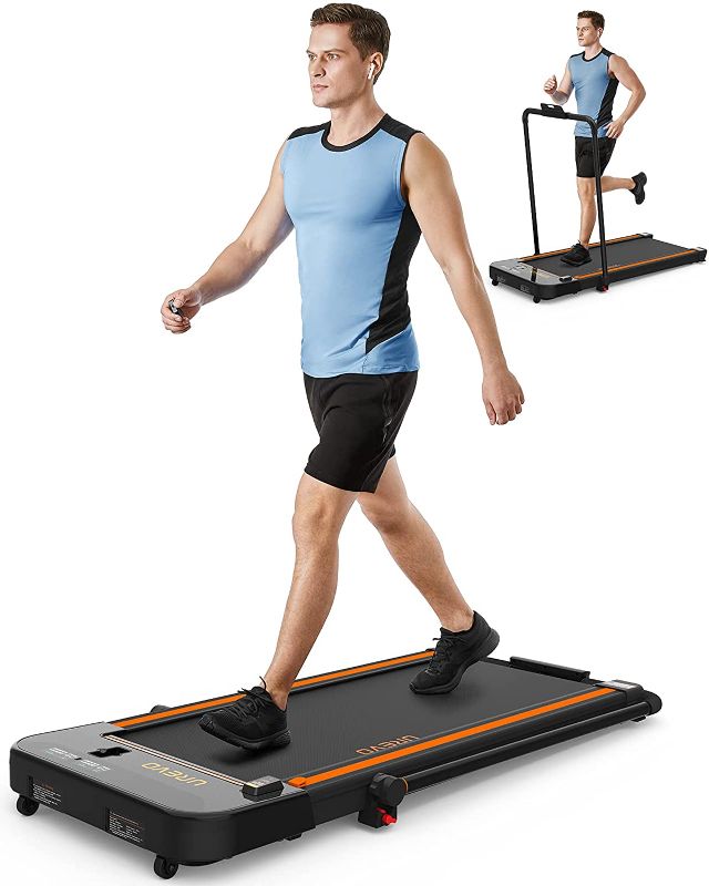 Photo 1 of UREVO 2 in 1 Foldable Electric Under Desk Treadmill 2.5 HP Walking Jogging for Home Office with Remote Control