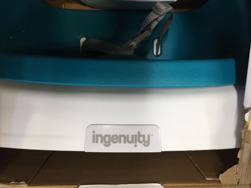 Photo 2 of Ingenuity SmartClean Toddler Booster - Peacock Blue