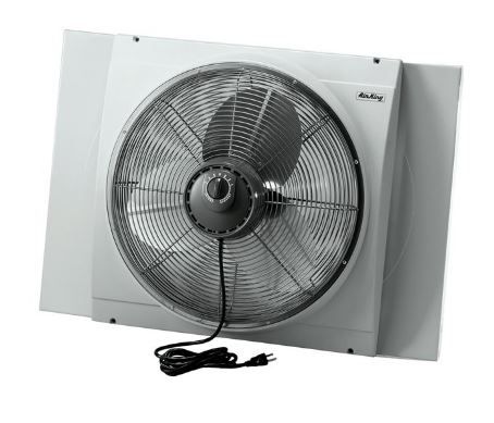Photo 1 of Air King 20 Inch Blades Whole House 120V 3 Speed Window Fan, Gray 9166